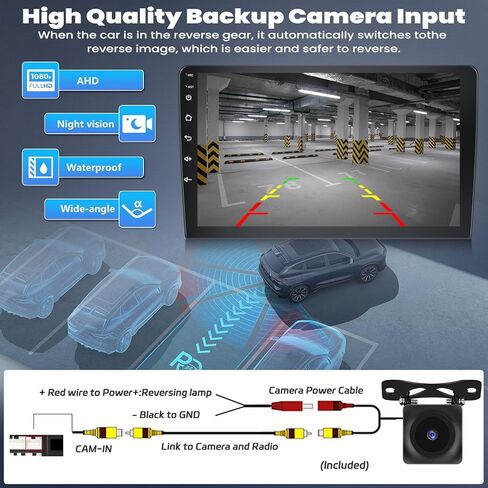 [6+128G] 8 Core Android 15 Car Stereo for Hyundai Elantra (AD) 2016-2018 with Wireless CarPlay Android Auto, 9'' Touchscreen with WiFi GPS Mirror Link Bluetooth FM RDS DSP EQ SWC Backup Camera in Saudi Arabia