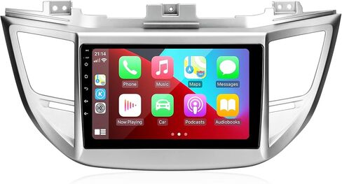 لراديو Tucson تم تحديثه المتوافق مع Carplay Wireless Android Auto ، شاشة اللمسات الشاشة التي تعمل باللمس بالسيارة ، GPS FM AM Camera Backup Camera 8Croe (For2016-2018) in Kuwait