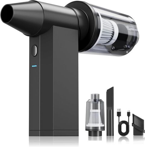 Air Air Duster-25000000RPM Super Power Cordless Air Duster ، منفاخ صغير قابل للتعديل مع 4-GEAR مع شحن سريع ، ومنفاخ الغبار للكمبيوتر ولوحة المفاتيح والمنزل والخارجية والسيارة in Kuwait
