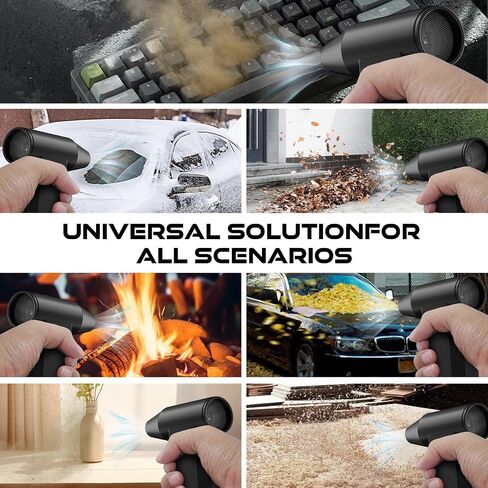 Air Air Duster-25000000RPM Super Power Cordless Air Duster ، منفاخ صغير قابل للتعديل مع 4-GEAR مع شحن سريع ، ومنفاخ الغبار للكمبيوتر ولوحة المفاتيح والمنزل والخارجية والسيارة in Kuwait