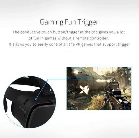 VR Headset Virtual Reality Glasses for iPhone and Android Phones, Foldable 3D VR Goggles Set Bundle with Bluetooth Headphones for Both Adults and Kids Play 3D VR Games Movies, Black in Saudi Arabia