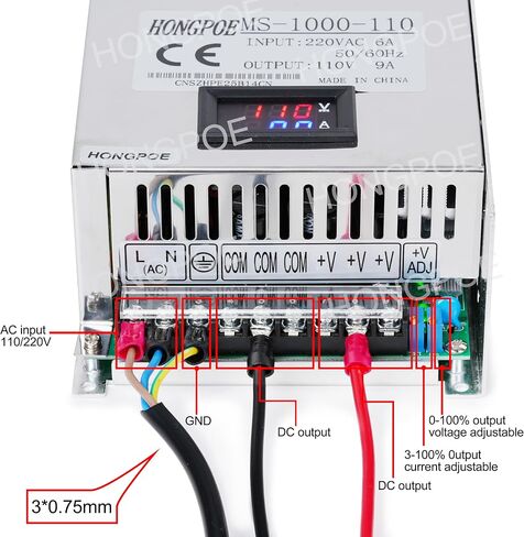 1000W 0-200V DC Switching Power Supply ، المحول الصناعي PSU AC إلى محول محول العاصمة لمحول مصباح LED CCTV Audio Audio Audio CNC 3D (1000W72V13A) in Kuwait