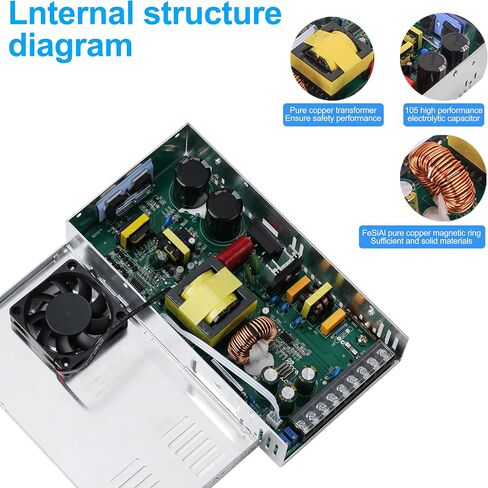 1000W 0-200V DC Switching Power Supply ، المحول الصناعي PSU AC إلى محول محول العاصمة لمحول مصباح LED CCTV Audio Audio Audio CNC 3D (1000W72V13A) in Kuwait
