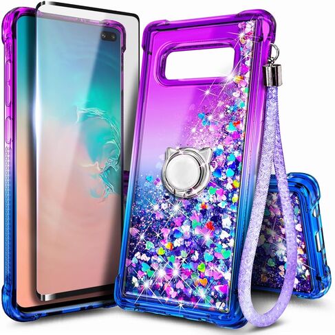 NGB مصمم لـ Samsung Galaxy Note 20 Ultra Case ، Crystal GEM | بريق سائل بريق غطاء لطيف | مع حامي الشاشة وحامل الخاتم وحزام المعصم لانيارد للنساء الفتيات الأطفال in Kuwait