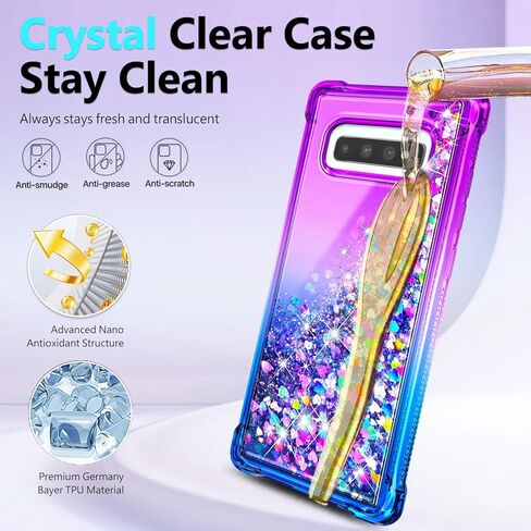 NGB مصمم لـ Samsung Galaxy Note 20 Ultra Case ، Crystal GEM | بريق سائل بريق غطاء لطيف | مع حامي الشاشة وحامل الخاتم وحزام المعصم لانيارد للنساء الفتيات الأطفال in Kuwait
