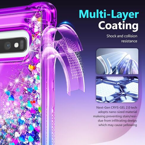 NGB مصمم لـ Samsung Galaxy Note 20 Ultra Case ، Crystal GEM | بريق سائل بريق غطاء لطيف | مع حامي الشاشة وحامل الخاتم وحزام المعصم لانيارد للنساء الفتيات الأطفال in Kuwait