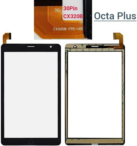 استبدال شاشة اللمس لأجهزة Sky Elite Octa بالإضافة إلى 8 بوصة 30Pin CX320B اللوحي اللوحة اللوحة اللوحة أجزاء الاستبدال الزجاجية مع أدوات (لا تشمل شاشة LCD) in Saudi Arabia