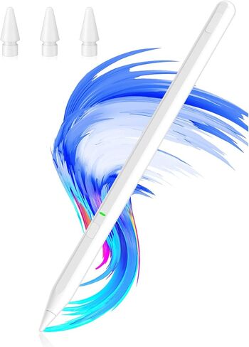 Uogic Stylus Pen لـ iPad (6/7/8/9/9/10 ، الهواء 3rd/4/5/M2 ، Mini 5th ، Pro 11 "/12.9"/M4) مع رفض النخيل in Kuwait