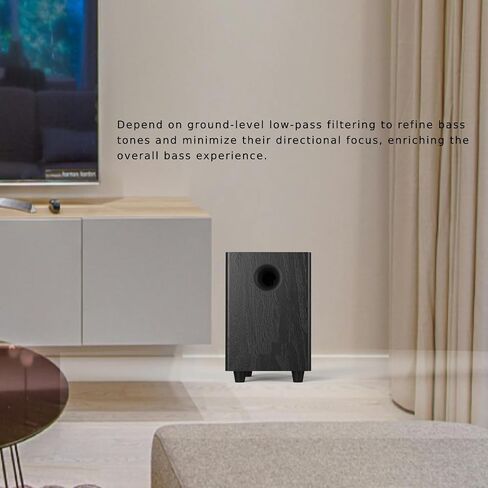 Generic 6.5 Inch Passive Subwoofer, 100W Power Heavy Bass Powerful Sound Synthetic Fiber Wood Material, Passive Speaker for Home Theater Party Plug and Play, Black in Saudi Arabia