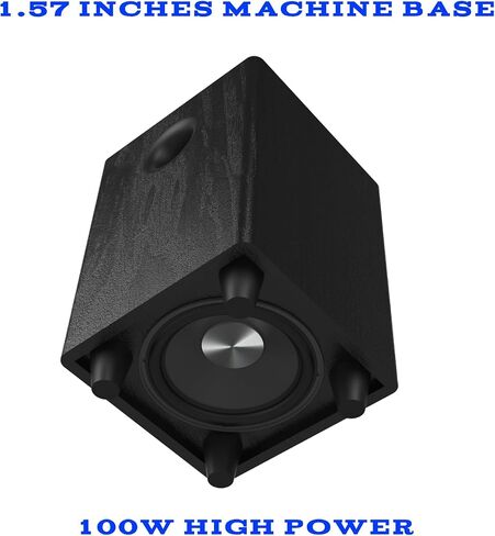 Generic 6.5 Inch Passive Subwoofer, 100W Power Heavy Bass Powerful Sound Synthetic Fiber Wood Material, Passive Speaker for Home Theater Party Plug and Play, Black in Saudi Arabia