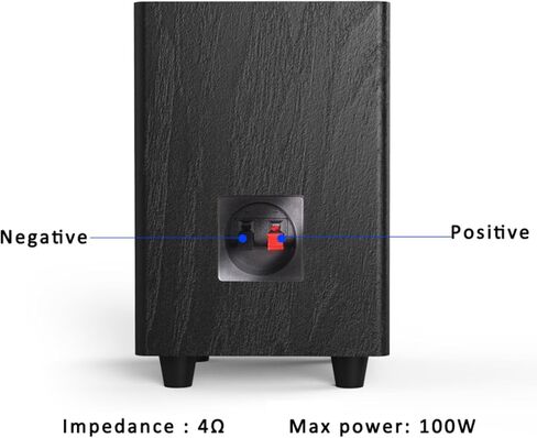 Generic 6.5 Inch Passive Subwoofer, 100W Power Heavy Bass Powerful Sound Synthetic Fiber Wood Material, Passive Speaker for Home Theater Party Plug and Play, Black in Saudi Arabia