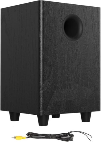 Generic 6.5 Inch Passive Subwoofer, 100W Power Heavy Bass Powerful Sound Synthetic Fiber Wood Material, Passive Speaker for Home Theater Party Plug and Play, Black in Saudi Arabia