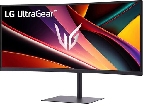 LG 34G630A-B 34 بوصة Ultragear WQHD (3440 × 1440) شاشة ألعاب منحنية ، 240 هرتز ، 1 مللي ثانية ، FreeSync Premium ، DisplayHDR 400 ، مكبر صوت مدمج ، HDMI ، DisplayPort ، USB Type-C ، Tilt/Height Stand ، Black. in Kuwait