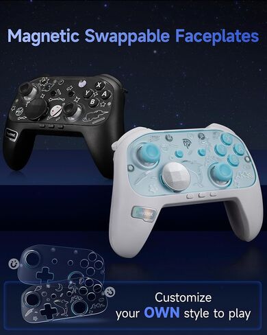 وحدة تحكم easysmx S10 للمفتاح 2/ switch/ pc-one wake-Up ، tmr anti-drift joystick ، ​​buttons mechanical ، 6 Axis Gyro ، وحدة تحكم مفتاح Bluetooth مع RGB و swappable d-pad in Kuwait