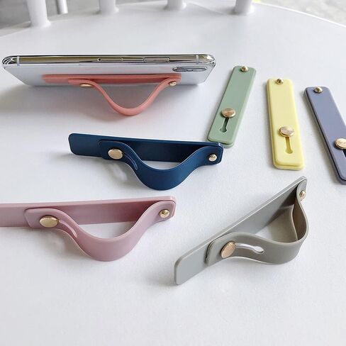 Silicone Phone Ring Holder 4 Pack – Flexible Finger Grip Strap for Back of Phone, Universal Phone Accessories for Loopy Case, iPhone, Android in Saudi Arabia