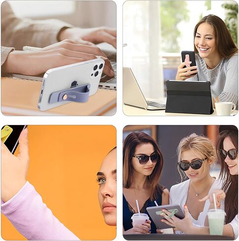 Silicone Phone Ring Holder 4 Pack – Flexible Finger Grip Strap for Back of Phone, Universal Phone Accessories for Loopy Case, iPhone, Android in Saudi Arabia