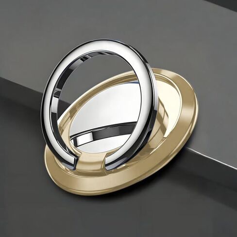 1 pc 360 - Degree Rotating Magnetic Ring Holder: Universally Compatible with Car Mounts and Phone Back Pads（Rose Golder） in Saudi Arabia