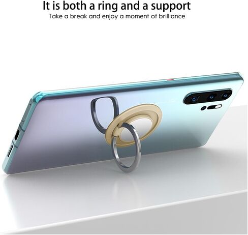 1 pc 360 - Degree Rotating Magnetic Ring Holder: Universally Compatible with Car Mounts and Phone Back Pads（Rose Golder） in Saudi Arabia