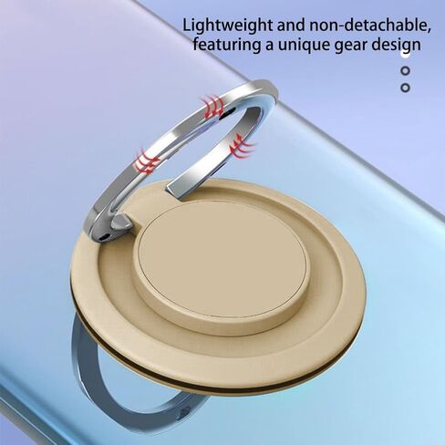 1 pc 360 - Degree Rotating Magnetic Ring Holder: Universally Compatible with Car Mounts and Phone Back Pads（Rose Golder） in Saudi Arabia
