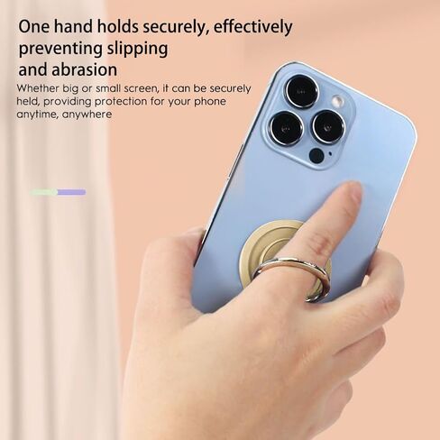 1 pc 360 - Degree Rotating Magnetic Ring Holder: Universally Compatible with Car Mounts and Phone Back Pads（Rose Golder） in Saudi Arabia