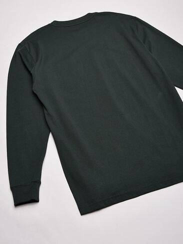 Dickies Men's Long Sleeve Heavyweight Crew Neck T-Shirt, Dark Navy in Saudi Arabia