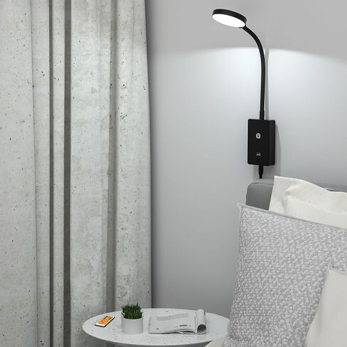 LED بجانب السرير ضوء القراءة مع التحكم عن بُعد للكتب في السرير ، مصباح قراءة LED غرفة نوم ، 5W 500LM قابلة للإضاءة ، 3 ألوان إضاءة ، زاوية إضاءة بعرض 120 درجة ، توقيت آلي قبالة in Kuwait