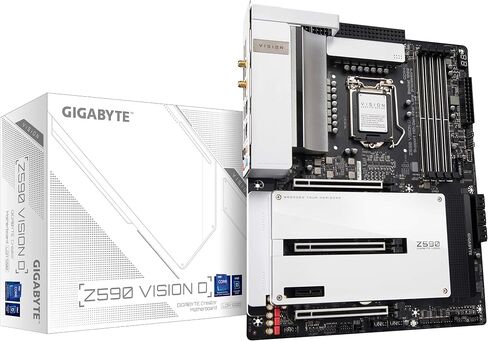 GIGABYTE Z590 Vision D (LGA 1200/ Intel/ Z590/ ATX/Triple M.2/ PCIe 4.0/ USB 3.2 Gen2X2 Type-C/Intel WiFi 6/ Dual 2.5GbE LAN/Intel Thunderbolt 4/ Motherboard) in Saudi Arabia