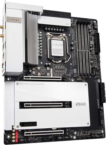 GIGABYTE Z590 Vision D (LGA 1200/ Intel/ Z590/ ATX/Triple M.2/ PCIe 4.0/ USB 3.2 Gen2X2 Type-C/Intel WiFi 6/ Dual 2.5GbE LAN/Intel Thunderbolt 4/ Motherboard) in Saudi Arabia