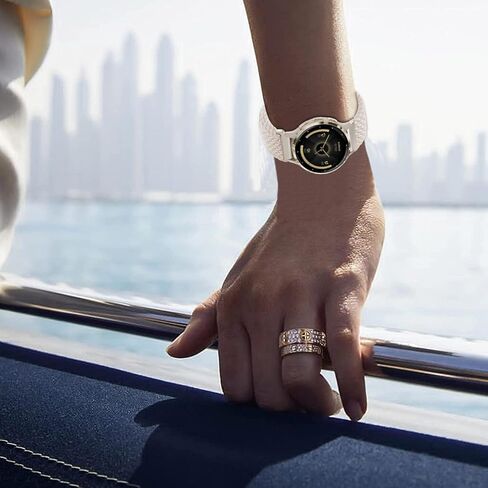 2 Pack Braided Stretchy Nylon Watch Bands Compatible with Garmin Venu 3s 41mm/Venu 2s/Vivoactive 4s/Vivomove 3s/Forerunner 255s 265s, 18mm Loop Elastic Fabric Straps for Women Men in Kuwait