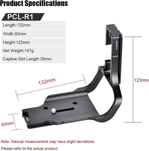 PCL-R1 مخصص L-bracket لـ Canon R1 Mirrorless Camera ARCA Swiss Plate in Kuwait