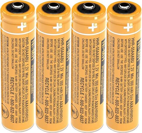 Rocketbus 4 HHR-55AAABU 1.2V 550MAH NI-MH حزم بطارية قابلة للشحن لنظام الهاتف اللاسلكي باناسونيك in Kuwait