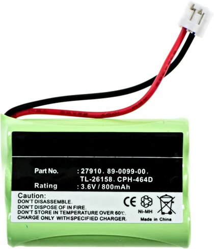 بطارية الهاتف اللاسلكي الرقمي التآزر ، متوافقة مع هاتف VTech 27910 اللاسلكي ، (Ni-MH ، 3.6V ، 700 مللي أمبير في الساعة) in Saudi Arabia