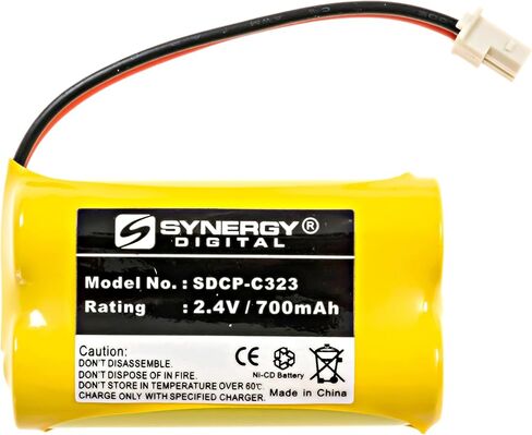 بطارية الهاتف اللاسلكي الرقمي التآزر ، متوافقة مع V Tech BT175242 Cordless Battern Battern Combo-pack تشمل: 2 × بطاريات SDCP-C323 in Saudi Arabia