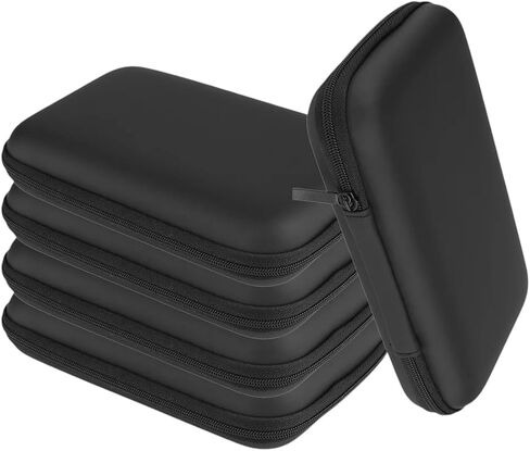 2.5/3.5 Hard Disk Case Portable HDD Bag Compatible with Multiple Devices to 3.5 Inch Hard Drive/Earphone/U Disk Hard Disk Drive Case Black in Saudi Arabia
