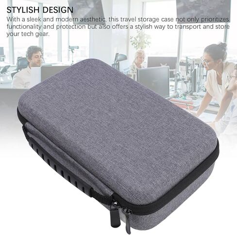 Denash Travel Hard Case ، حقيبة تخزين واقية من Nylon لـ Mini M4 M4 Pro Chip Desktop Computer 2024 Mini Pcs ، مع سحاب مزدوج وجيب شبكة ، مقبض مصنوع يدويًا in Kuwait