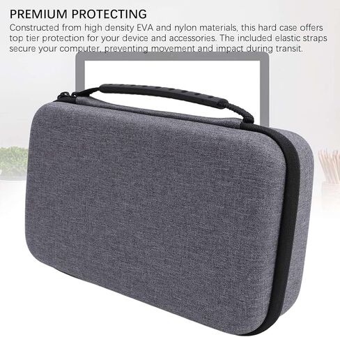 Denash Travel Hard Case ، حقيبة تخزين واقية من Nylon لـ Mini M4 M4 Pro Chip Desktop Computer 2024 Mini Pcs ، مع سحاب مزدوج وجيب شبكة ، مقبض مصنوع يدويًا in Kuwait