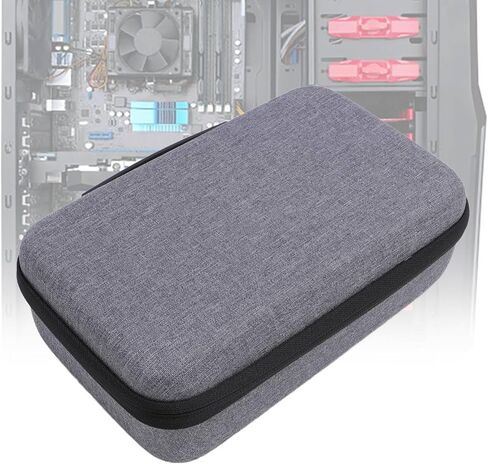 Denash Travel Hard Case ، حقيبة تخزين واقية من Nylon لـ Mini M4 M4 Pro Chip Desktop Computer 2024 Mini Pcs ، مع سحاب مزدوج وجيب شبكة ، مقبض مصنوع يدويًا in Kuwait
