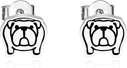 OKEYCH French Bulldog Lover Gift French Bulldog Stud Earrings French Bulldog Owner Jewelry French Bulldog Mom Gift in Saudi Arabia