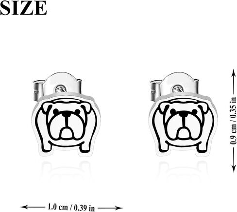 OKEYCH French Bulldog Lover Gift French Bulldog Stud Earrings French Bulldog Owner Jewelry French Bulldog Mom Gift in Saudi Arabia