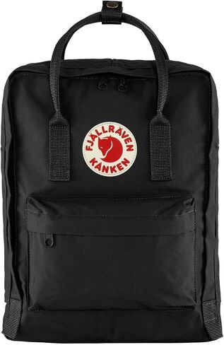 Fjallraven - Kanken Classic Pack, Heritage and Responsibility Since 1960, One Size,Black in Saudi Arabia