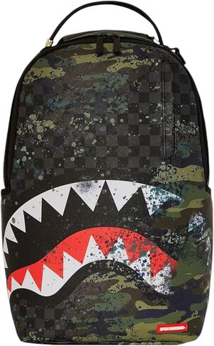 رذاذ Camo Splash T-Rex Backpack ، 18 × 6 × 11.5 بوصة ، كامو ، للجنسين ، جلد فو مقاوم للماء ، مقصورات متعددة ، طبعة محدودة in Kuwait