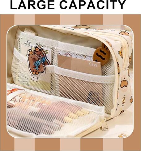 Capybara Backpack Kawaii Capibara Multipurpose Bag Cute Animal Mochila De Capybara for Daily Casual Travel Daypack Capivara Capibara Kapibara Cabybara Captbara bara Funny Backpack (Brown2) in Kuwait