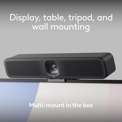 Logitech Meetup 2 All-in-One USB Corner Room Camera ، شريط فيديو مضغوط مع ميزات AI المدمجة ، يعمل مع فرق Microsoft ، غرف التكبير ، Google Meet ، وأكثر من ذلك (متجددة) in Kuwait