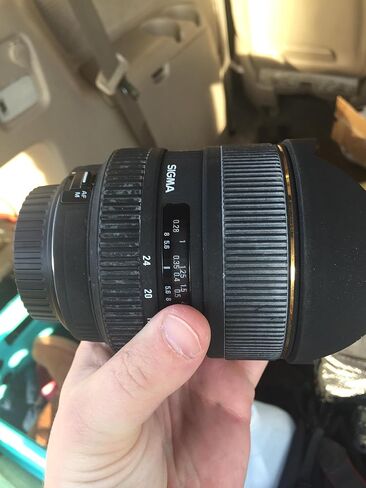 Sigma 12-24mm f/4.5-5.6 ex dg إذا كان HSM عدسة تكبير الزاوية الفائقة الزاوية HSM لكاميرات Canon SLR in Saudi Arabia