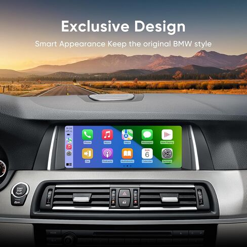 10.25 inch Touch Screen Wireless CarPlay for BMW 5 Series F10 F11 (2011-2012) CIC System Android Auto Factory Car Radio Upgrade Original Stereo Amplifier Retained in Saudi Arabia