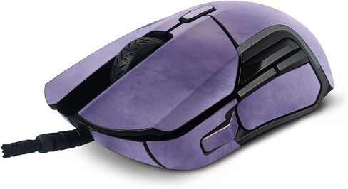 MightySkins Skin Compatible with SteelSeries Rival 5 Gaming Mouse - Purple Airbrush | Protective, Durable, and Unique Vinyl Decal wrap Cover | Easy to Apply and Change Styles | Made in The USA in Saudi Arabia