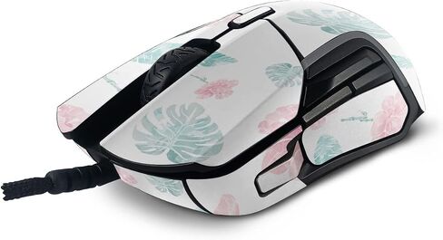MightySkins Skin Compatible with SteelSeries Rival 5 Gaming Mouse - Paper Flowers | Protective, Durable, and Unique Vinyl Decal wrap Cover | Easy to Apply, Remove, and Change Styles | Made in The USA in Saudi Arabia