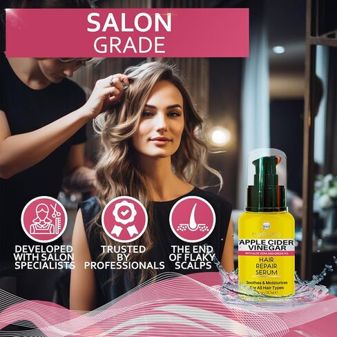 Tea Tree Oil Hair Serum - Moisturizer Treatment for Fighting Dandruff and Repair Dry, Damaged Hair and Itchy Scalp - Care and Styling Products for Women and Men - With Anti Frizz Keratin for Shine in Kuwait