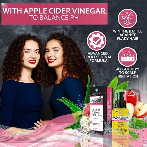 Tea Tree Oil Hair Serum - Moisturizer Treatment for Fighting Dandruff and Repair Dry, Damaged Hair and Itchy Scalp - Care and Styling Products for Women and Men - With Anti Frizz Keratin for Shine in Kuwait