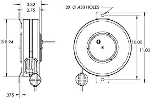 65 Foot Retractable CAT6 Unshielded Cable Reel in Saudi Arabia